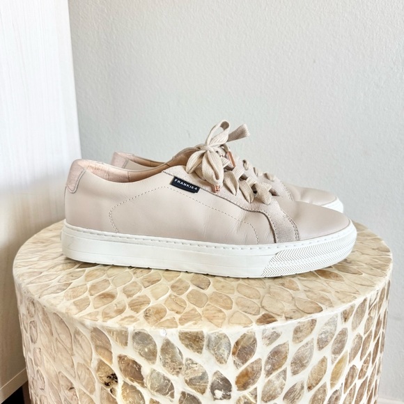 Frankie4 Shoes - Frankie4 Mim III Almond/Milk Leather Suede Sneakers size 9